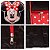 Mochila infantil Feminina Minnie Mouse Juvenil Tam M Preta - Imagem 6