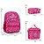 Kit Mochila Infantil Feminina Barbie Tam M Juvenil Cor Rosa - Imagem 4