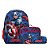 Kit Mochila Infantil Masculina Capitão América Tam M Azul - Imagem 1