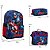 Kit Mochila Infantil Masculina Capitão América Tam M Azul - Imagem 4