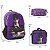 Kit Mochila Infantil Feminina Wandinha Tam M Juvenil Costas - Imagem 4