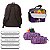 Kit Mochila Infantil Feminina Wandinha Tam M Juvenil Costas - Imagem 6