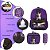 Kit Mochila Infantil Feminina Wandinha Tam M Juvenil Costas - Imagem 3