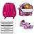 Kit Mochila Infantil Feminina Pequena Sereia Juvenil Tam M - Imagem 6
