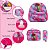 Kit Mochila Infantil Feminina Pequena Sereia Juvenil Tam M - Imagem 3