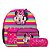 Kit Mochila Infantil Minnie Mouse Juvenil Tam M Colorida - Imagem 1
