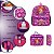 Kit Mochila Infantil Feminina Princesinha Sofia Tam M Costas - Imagem 3