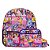 Kit Mochila Infantil Feminina Princesas Tam M Juvenil Rosa - Imagem 1