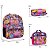 Kit Mochila Infantil Feminina Princesas Tam M Juvenil Rosa - Imagem 4
