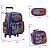 Kit Mochila Infantil Masculina Rodinha Sonic Racing Cor Azul - Imagem 4