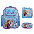 Kit Mochila Infantil Feminina Frozen Costas Lancheira Estojo - Imagem 1