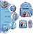 Kit Mochila Infantil Feminina Frozen Costas Lancheira Estojo - Imagem 3