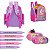 Kit Mochila Infantil Feminina Unicórnio Costas Com Lancheira - Imagem 6