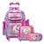 Kit Mochila Infantil Menina Rodinha Unicórnio Colorida Tam G - Imagem 1