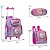 Kit Mochila Infantil Menina Rodinha Unicórnio Colorida Tam G - Imagem 4