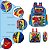 Kit Mochila Infantil Menino Costas Vingadores Tam G Cor Azul - Imagem 3