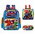 Kit Mochila Infantil Menino Costas Vingadores Tam G Cor Azul - Imagem 1