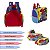 Kit Mochila Infantil Menino Costas Vingadores Tam G Cor Azul - Imagem 6