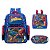 Kit Mochila Infantil Menino Homem Aranha Costas Cor Azul - Imagem 1