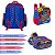 Kit Mochila Infantil Menino Homem Aranha Costas Cor Azul - Imagem 6