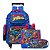 Kit Mochila Infantil Masculina Rodinha Spider Man Cor Azul - Imagem 1