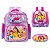 Kit Mochila Infantil Feminina Costas Princesas Tam G Lilás - Imagem 1