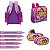Kit Mochila Infantil Feminina Costas Princesas Tam G Lilás - Imagem 6