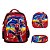 Kit Mochila Infantil Masculina Spider Man Costas Alto Relevo - Imagem 1