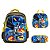 Kit Mochila Infantil Menino Costas Batman Tam G Desenho - Imagem 1