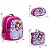 Kit Mochila Infantil Feminina Princesa Sofia 3D Costas Tam G - Imagem 4