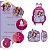 Kit Mochila Infantil Menina Princesa Sofia 3D Rodinha Tam G - Imagem 3