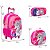 Kit Mochila Infantil Menina Rodinha Unicórnio Colorida 3D - Imagem 3