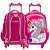 Kit Mochila Infantil Menina Rodinha Unicórnio Colorida 3D - Imagem 5
