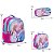 Kit Mochila Infantil Feminina Costas Frozen 3D Com Lancheira - Imagem 4