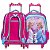 Kit Mochila Infantil Feminina Rodinha Frozen 3D + Lancheira - Imagem 6