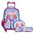 Kit Mochila Infantil Feminina Rodinha Frozen 3D + Lancheira - Imagem 1