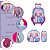 Kit Mochila Infantil Feminina Rodinha Frozen 3D + Lancheira - Imagem 3