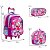 Kit Mochila Infantil Feminina Rodinha Amy Lancheira Estojo - Imagem 4