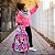 Kit Mochila Infantil Feminina Rodinha Minnie Mouse 3D Rosa - Imagem 4