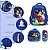 Kit Mochila Infantil Masculina Mickey 3D Costas Tam G Creche - Imagem 3