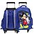 Kit Mochila Infantil De Rodinhas Mickey Mouse 3D Tam G Azul - Imagem 6