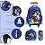 Kit Mochila Infantil De Rodinhas Mickey Mouse 3D Tam G Azul - Imagem 3