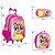 Kit Mochila Infantil Menina Princesas 3D Rodinha + Lancheira - Imagem 4