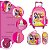 Kit Mochila Infantil Menina Princesas 3D Rodinha + Lancheira - Imagem 3