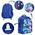 Mochila Infantil Escolar Stitch Estampa 3D Costas Tam G Azul - Imagem 3