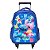 Mochila Infantil Masculina Stitch 3D Rodinha Tam G Cor Azul - Imagem 1