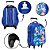 Mochila Infantil Masculina Stitch 3D Rodinha Tam G Cor Azul - Imagem 3