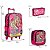 Kit Mochila Infantil Feminina Barbie Rodinha Tam G Cor Rosa - Imagem 4