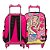 Kit Mochila Infantil Feminina Barbie Rodinha Tam G Cor Rosa - Imagem 6