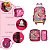 Kit Mochila Infantil Feminina Barbie Rodinha Tam G Cor Rosa - Imagem 3